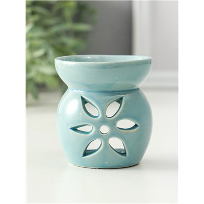 Аромалампа для эфирных масел «Цветок», 7×6.8×6.8 см, МИКС