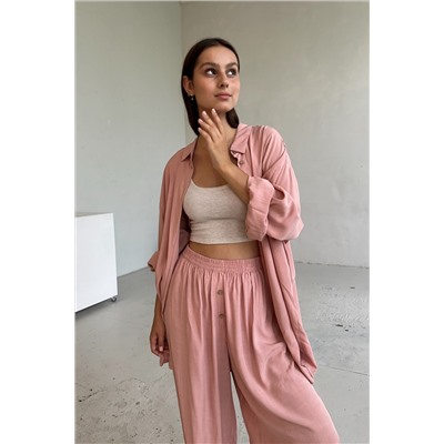 Костюм женский  SET065/06/Пудровый