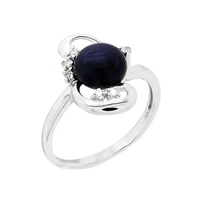 Кольцо из серебра жемчуг, К1329ч