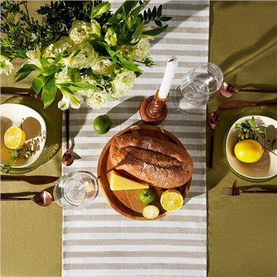 Дорожка SL HOME Strict line 40×142±3 см, лён 100%, плотность 180 г/м²