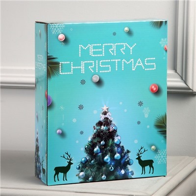 Светодиодная фигура «Олень с колокольчиком» 25×30×9 см, акрил, 24 LED, батарейки ААх3 (не в комплекте), свечение белое