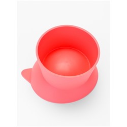 Миска для животных КИСА 0.2 л, Soft-touch, розовый