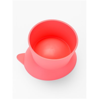 Миска для животных КИСА 0.2 л, Soft-touch, розовый