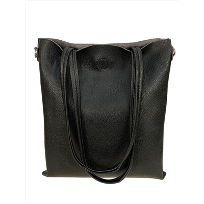 Женская сумка из искусственной кожи, цвет черный