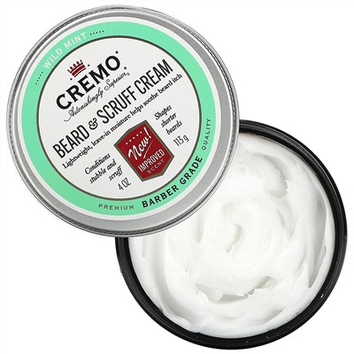 Cremo, Beard & Scruff Cream, Wild Mint,  4 oz (113 g)