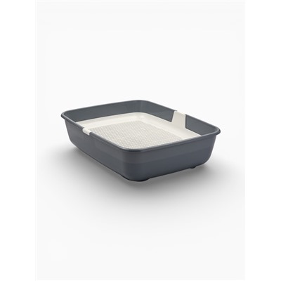 УЦЕНКА Лоток для кошек 50.5×39×23 см, серый