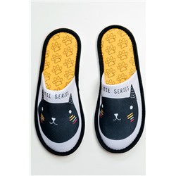 Тапки Стильные коты женские