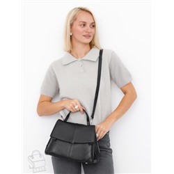 Сумка женская кожаная 2358Y black Polina&Eiterou в Новосибирске