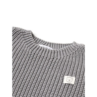 Жилет вязаный Крошка Я, рост 92-98 см, серый