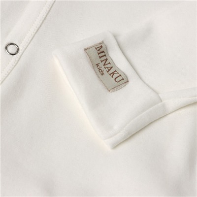 Боди детское MINAKU, рост 80-86 см, цвет экрю