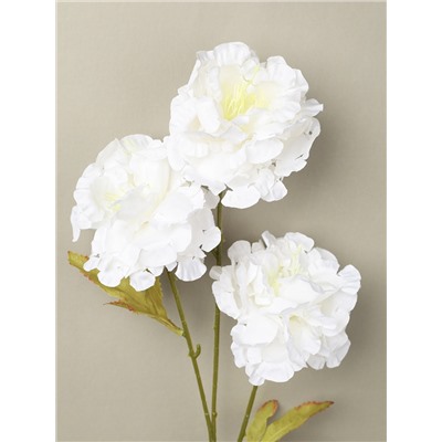 Цветок искусственный БЕЛЫЙ 65 см / ZHQ-13 /уп 200/ 3 цветка