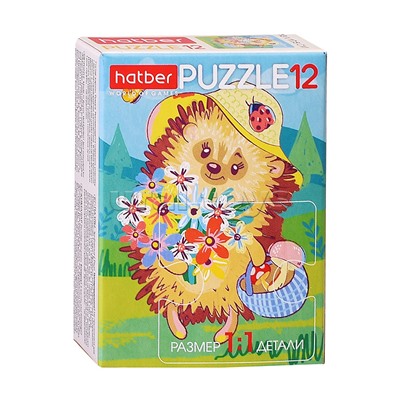 Пазлы MAXI 12 "Ребятам о зверятах"