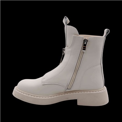 Ботинки из натуральной кожи Р-026-2 бежевые