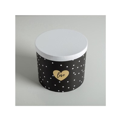 Набор коробок для цветов 4 в 1, упаковка подарочная, «Чёрно-белый», 14×14×13 см - 20×20×17.5 см