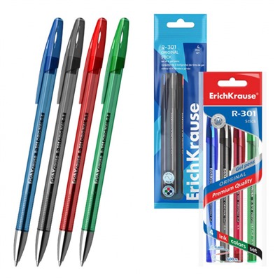 Набор гелевых ручек  4цв 45157 R-301 Original Gel ErichKrause