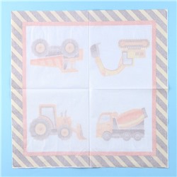 Салфетки бумажные «Спецтехника», 33×33 см, набор 20 шт.