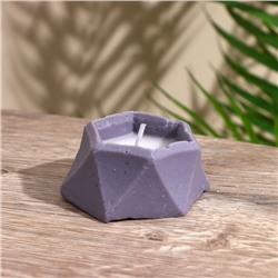 Свеча фигурная формовая шестиугольная, 6×6×3 см, соевый воск