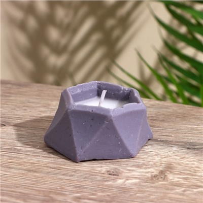 Свеча фигурная формовая шестиугольная, 6×6×3 см, соевый воск