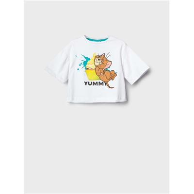 Фуфайка трикотажная для девочек (футболка)