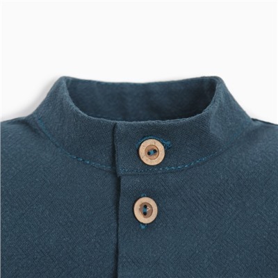 Комплект для мальчика: рубашка, шорты MINAKU, рост 86-92, тёмно-синий