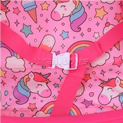 Коляска для кукол металлическая, складная, прогулочная, со столиком, с тентом, с корзиной, Единорожки