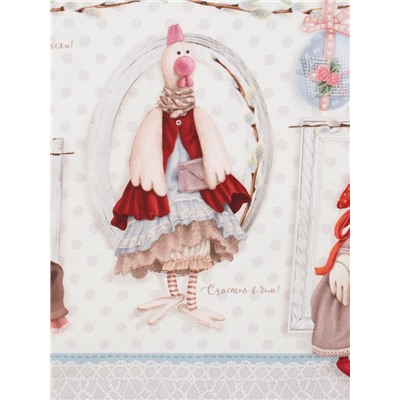 Скатерть «Этель. Пасхальные Тильды», 110×147 см, 100% хлопок, саржа 190 г/м²