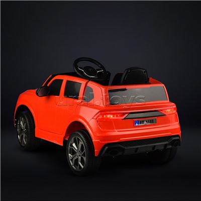 Электромобиль "Супер вояж" на аккумуляторе, с р/у управлением, в коробке (красный)