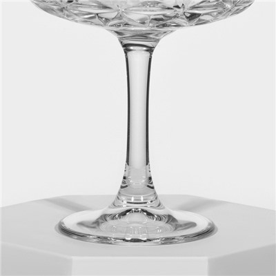 Бокалы для шампанского Paşabahçe ESTRELLA, 235 мл, набор 4 шт., стекло, прозрачные