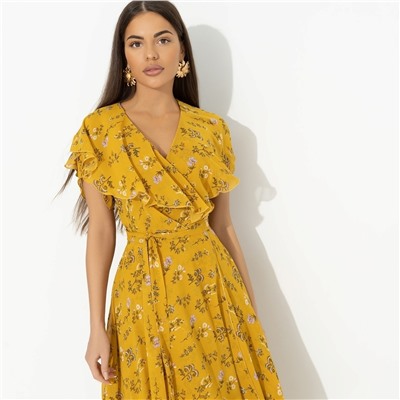 Платье на запах, Счастье влюбленности (желтый)