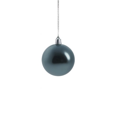 Ёлочные игрушки «Новогодние ветви», шары новогодние, набор 12 шт., d=5 см, серый