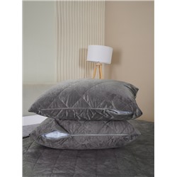 Набор покрывало и чехлы на подушку - Кристалл, цвет графит
