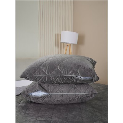 Набор покрывало и чехлы на подушку - Кристалл, цвет графит