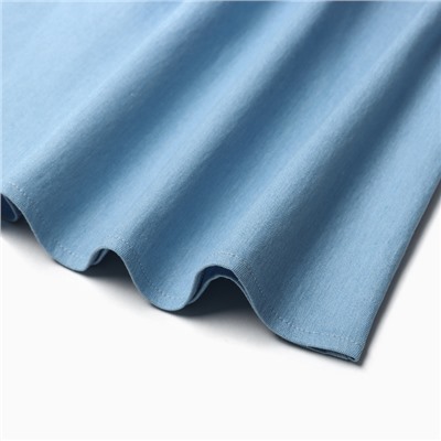 Платье мини женское джинсовое с воротником MIST, размер 42, светло-голубое