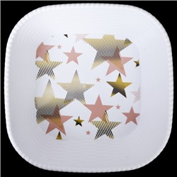 Ваза для фруктов 19,5 см / HX-HL2020 /уп 150/ новогодняя