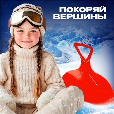 Ледянка детская с ручкой, гибкая, МИКС