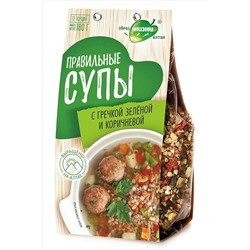 Суп с гречкой зеленой и коричневой 180г ЭКОПРОДУКТЫ, 1184427