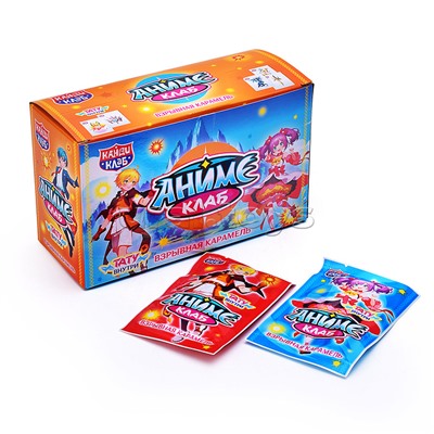 Взрывная карамель с татуировкой "Аниме Клаб" 2гр*50шт