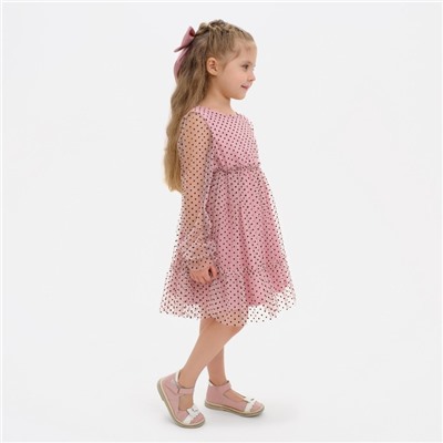 Платье сетка KAFTAN, размер 36 (134-140 см), розовый