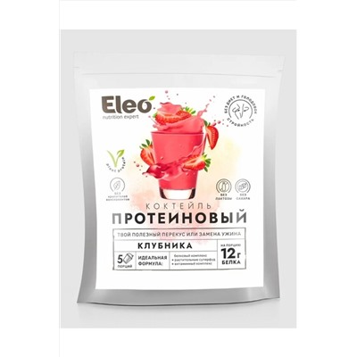 Протеиновый коктейль "Клубника" дой-пак 150г ЭКОПРОДУКТЫ, 1182530