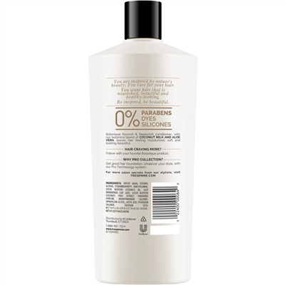 Tresemme, Восстанавливающий кондиционер для волос Botanique, Nourish & Replenish, 650 мл