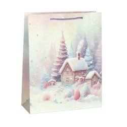 Пакет подарочный 18х24х8,5 / 6062-S /уп 12/720/Новый год