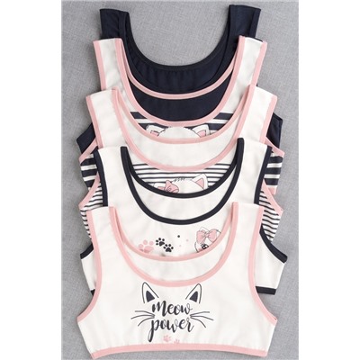 Майка-топ для девочки 5шт. Happyfox