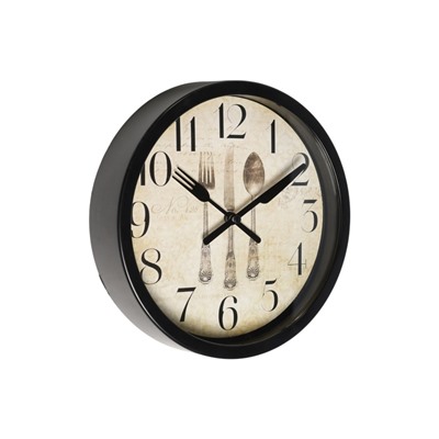 Часы настенные «Сервировка», серия: Кухня, плавный ход, d=20 см