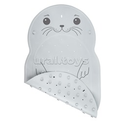 Коврик резиновый для ванны антискользящий 76x45см, "Нерпа" с отверстиями