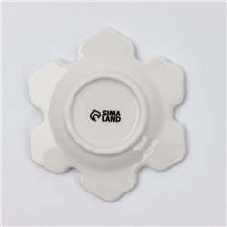 Подставка под чайный пакетик новогодняя «Снежного Нового года», 8×9 см