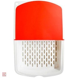 Доска разделочная "Миди" с двумя лотками, с антискользящими ножками, 34,5х23