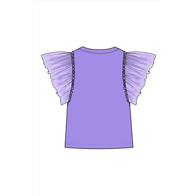 Фуфайка трикотажная для девочек (футболка) PLAYTODAY, 1122507