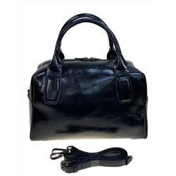 Женская сумка из натуральной кожи, цвет черный