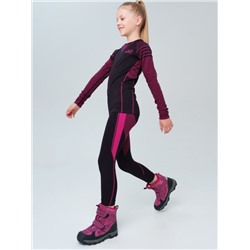 Термокомплект трикот. для девочек: фуфайка с длин. рук, брюки укороченные