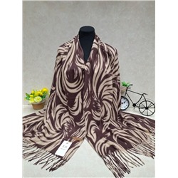 Мягкий двухсторонний палантин из кашемира мультицвет